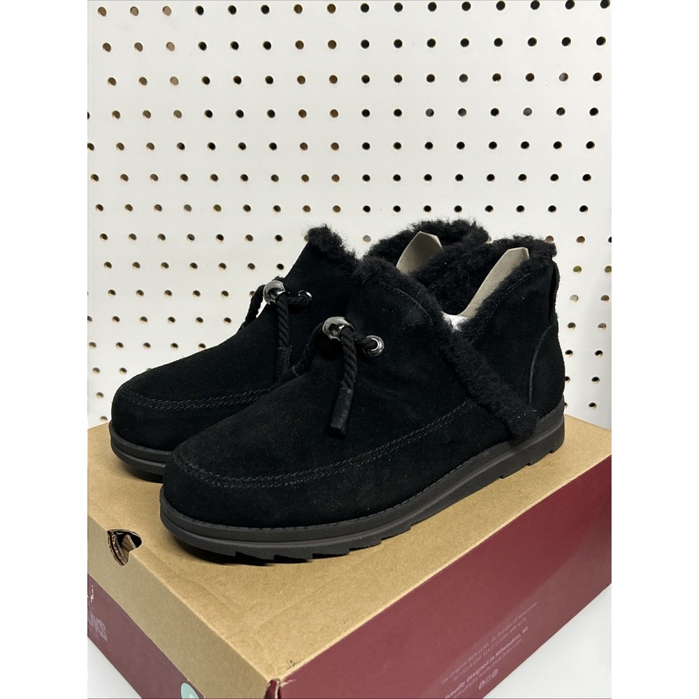 Muk LUKS Women's Ziggy Sunset BLVD Ankle Boot Black Suede 8M